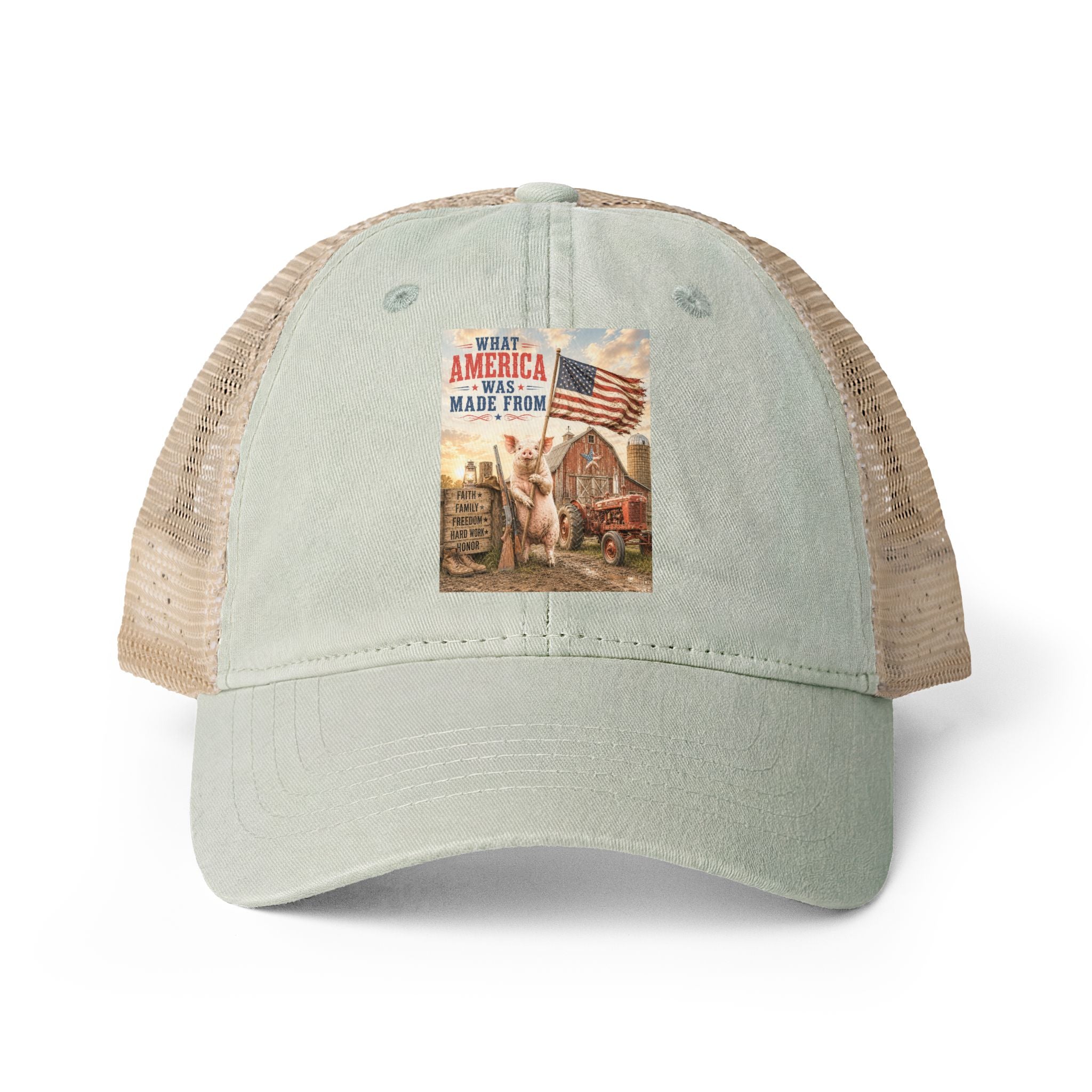 Women's Washed Mesh-Back Cap