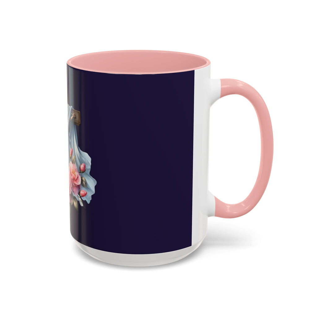 Easter Cross Coffee Mug — Floral Crucifix Accent Mug (11/15 oz)