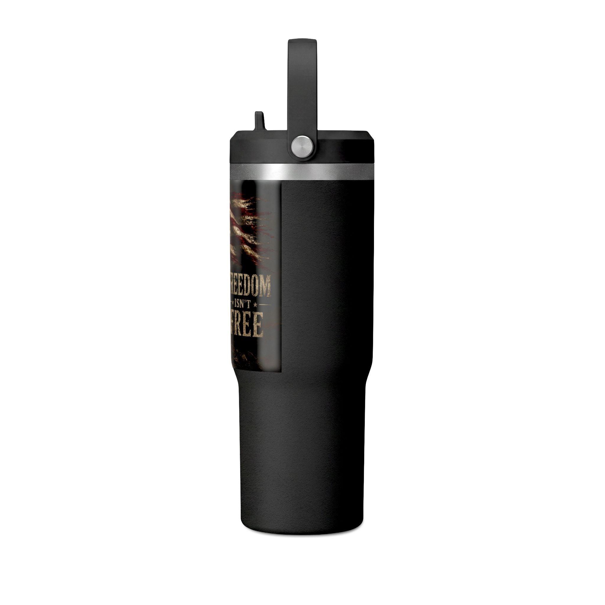 32oz Nomad Tumbler — Patriotic "Freedom Isn’t Free" Military Travel Tumbler