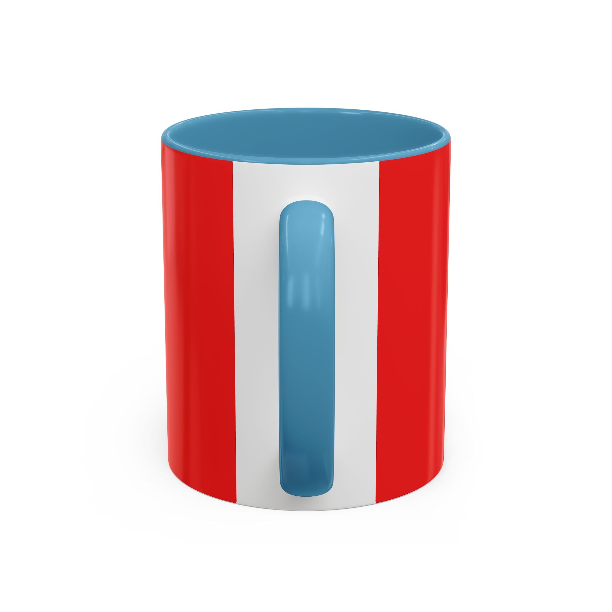 Patriotic Cross Coffee Mug – American Flag Christian Faith 11/15oz Accent Mug