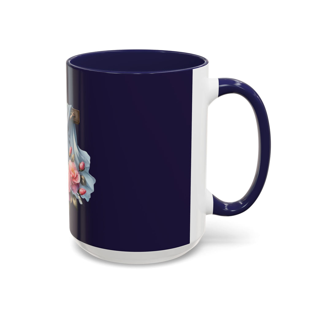 Easter Cross Coffee Mug — Floral Crucifix Accent Mug (11/15 oz)