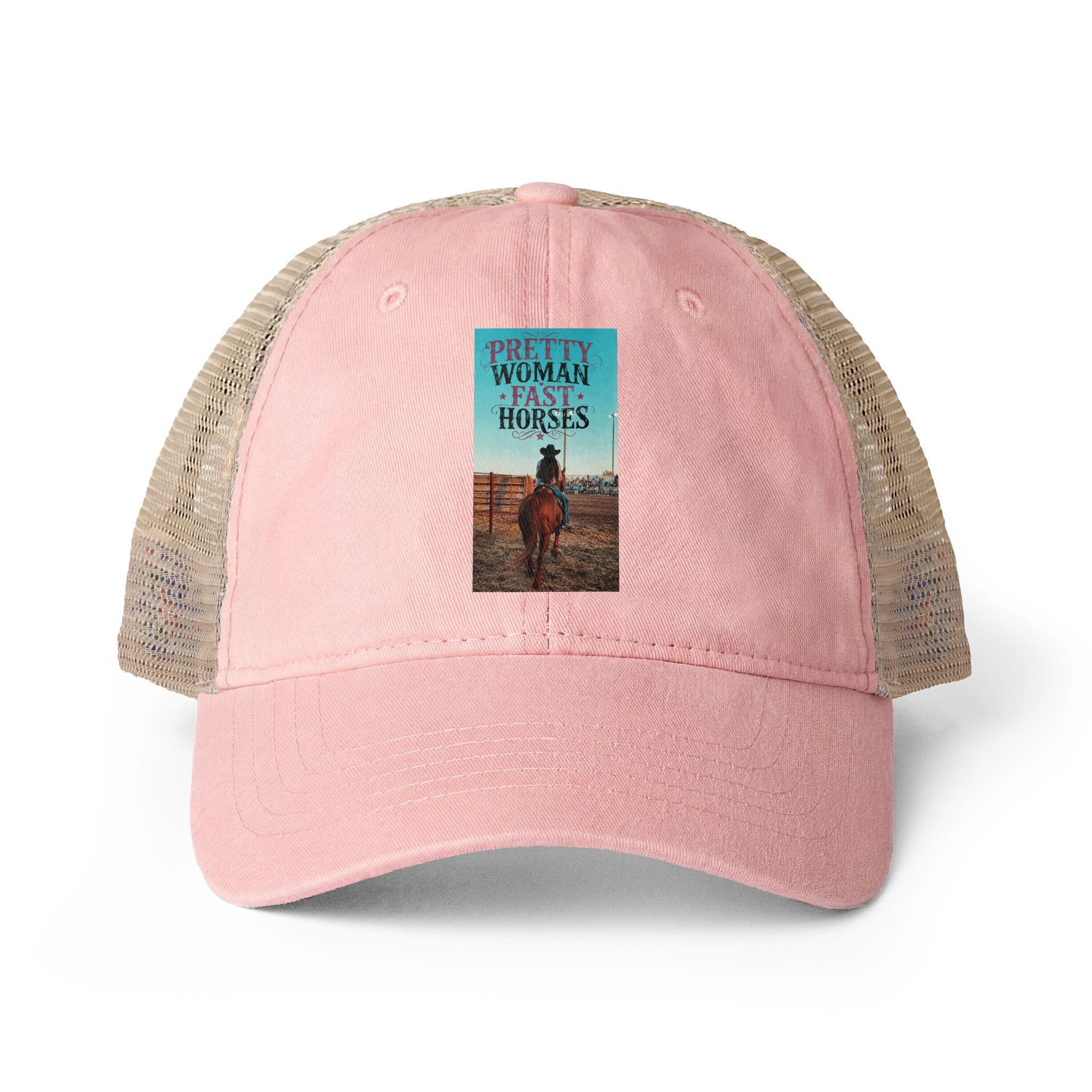 Women's Washed Mesh-Back Cap