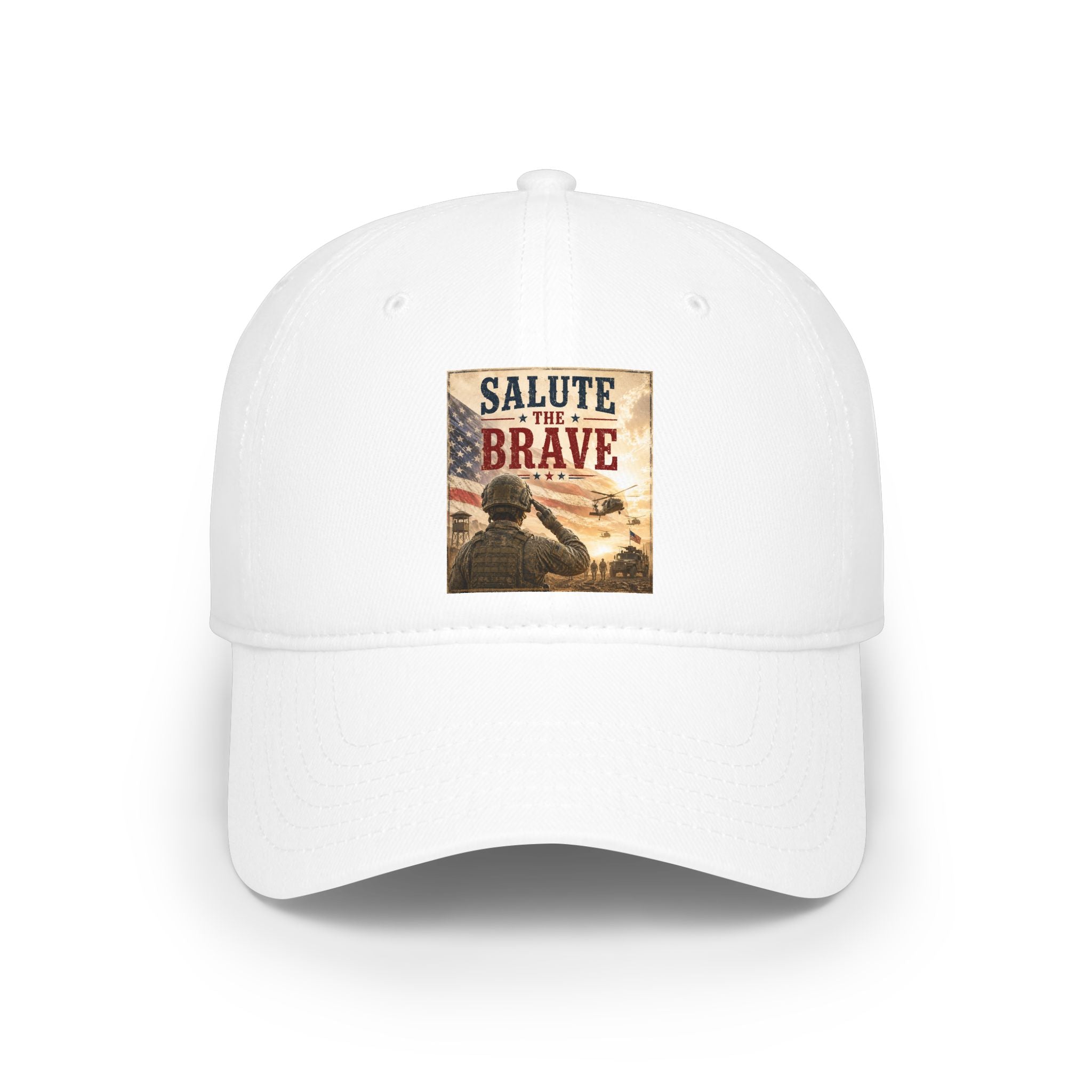 Salute the Brave Cap - Patriotic Military Tribute Baseball Hat