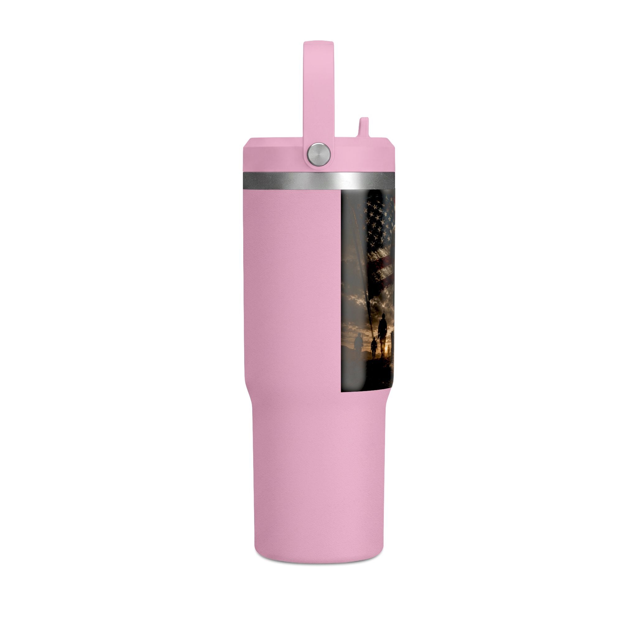 32oz Nomad Tumbler — Patriotic "Freedom Isn’t Free" Military Travel Tumbler