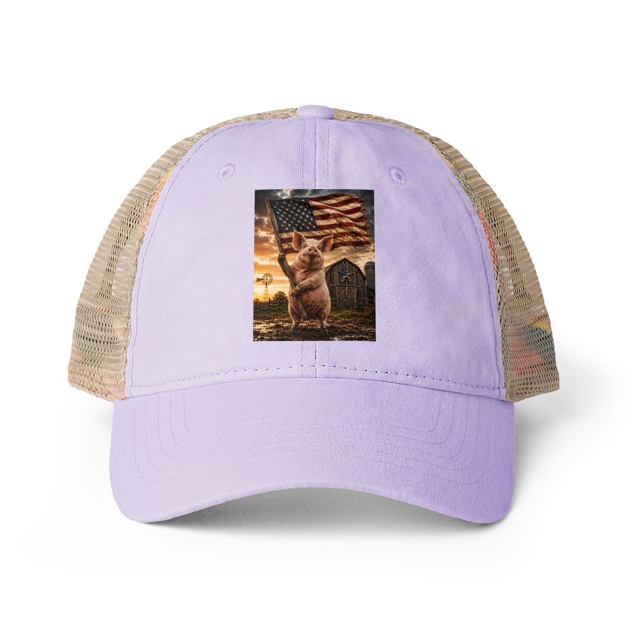Women's Washed Mesh-Back Cap