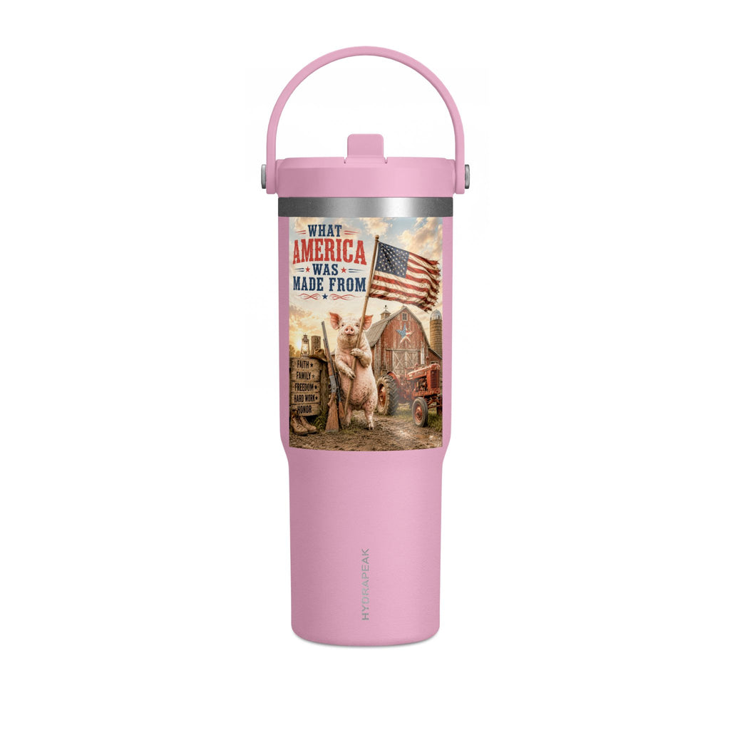Nomad Tumbler 32oz – Patriotic Farmhouse Travel Tumbler (What America Was Made From)