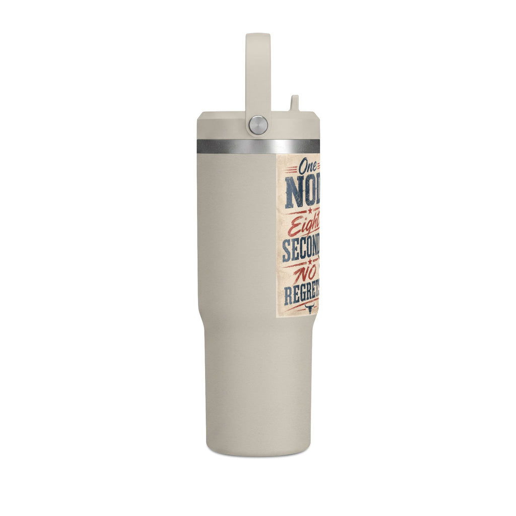 Nomad Tumbler 32oz - 'One Nod, Eight Seconds, No Regrets' Travel Tumbler