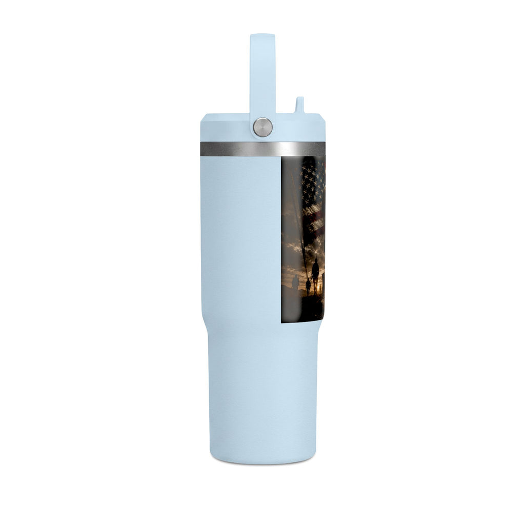 32oz Nomad Tumbler — Patriotic "Freedom Isn’t Free" Military Travel Tumbler