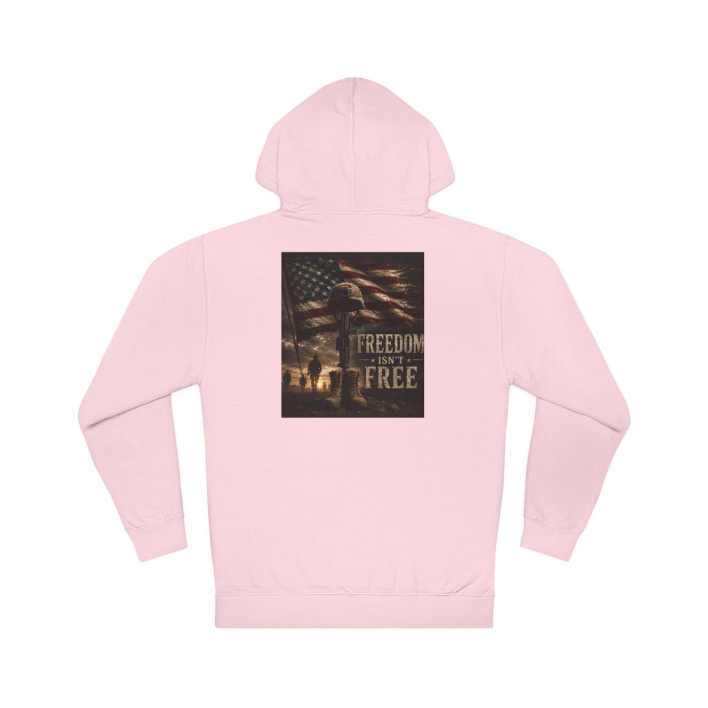 Patriotic Freedom Hoodie – American Flag 'Freedom Isn’t Free' Graphic Hoodie