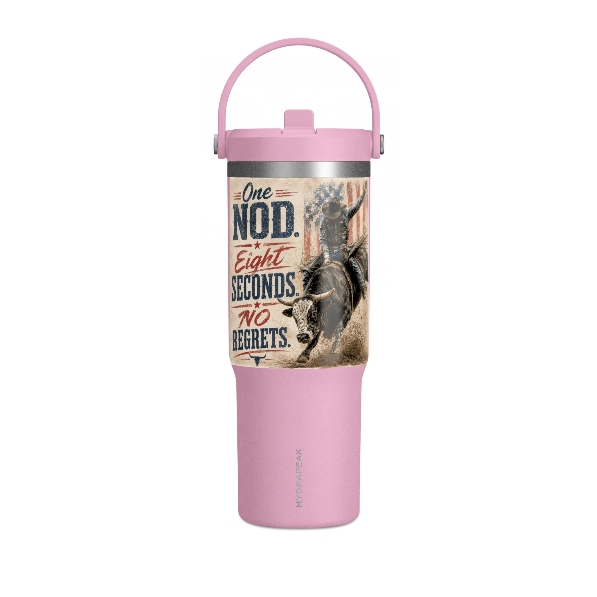 Nomad Tumbler 32oz - 'One Nod, Eight Seconds, No Regrets' Travel Tumbler